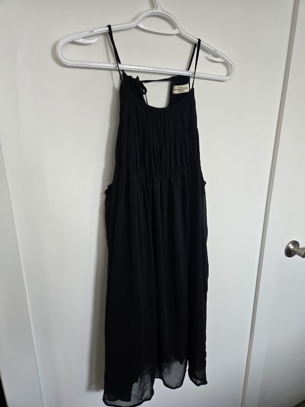 Abercrombie & Fitch Black Spaghetti-Strap Sundress